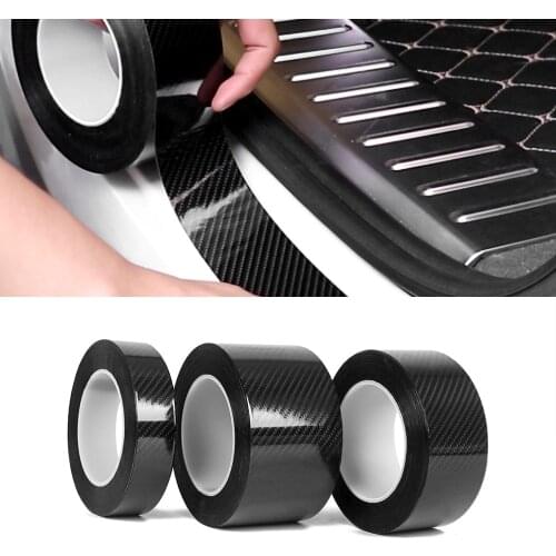 Carbon Car Edge Door Sill Protector Guard Trim For Audi Ford BMW KIA Mercedes Benz VW Honda Hyundai Toyota Car Styling Mouldings