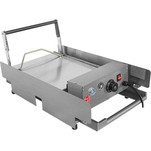 Commercial Double Hamburger Machine Heated Bread Non-stick Hamburger Baking Machine Pancake Machine