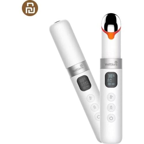 Xiaomi Youpin WellSkins Eye Massager Wand LCD Display Color Light USB Eye Beauty Massage 3 Gears Vibration Eye Care