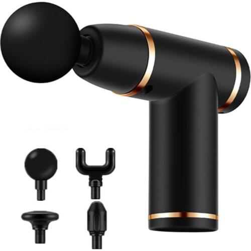 4 Heads Massage Percussion Massager For Pain Relief Muscle Relaxing Deep Tissue Therapy Muscle Back Head Massager