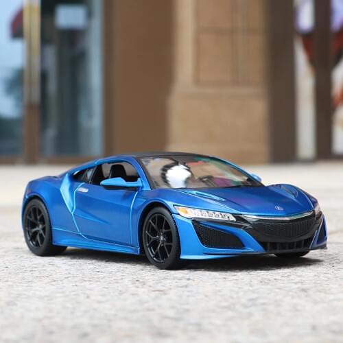 Maisto 1:24 2018 ACURA NSX Blue, collectible, treasure car sports car simulation alloy car model collection gift toy