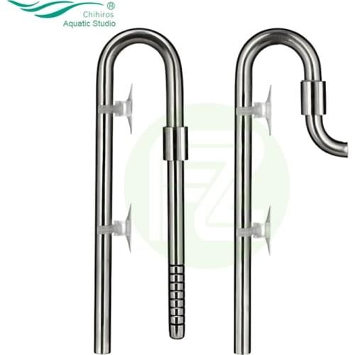 Chihiros Metal Jet Pipe Set Aquarium Stainless Steel In&Outflow for Filter System