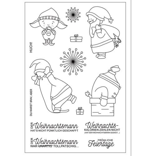 German word Transparent Clear stamp and cutting dies DIY Silicone Seals Scrapbooking /Card Making/Photo Album Decoration