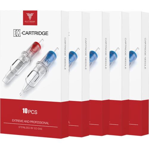 Disposable Tattoo Cartridge Needles RS Sterilized Round Shader for Permanent Makeup Needles Rotary Pen Accessories 50 pcs/lot