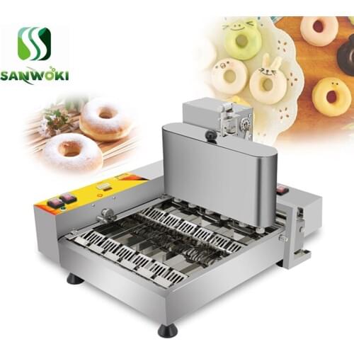 Semi-automatic donut machine donut Maker 6 rows Doughnut fryer machine Donut making Machine donut frying machine