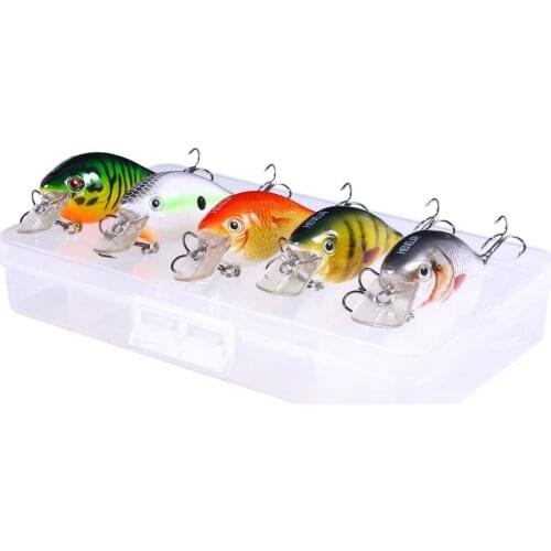 5pcs 12.8G 7.8cm Wobblers/Minnow Fishing Lure Artificial Bait Hard Floating Wobbler for Fish Bass Fishing Tackle