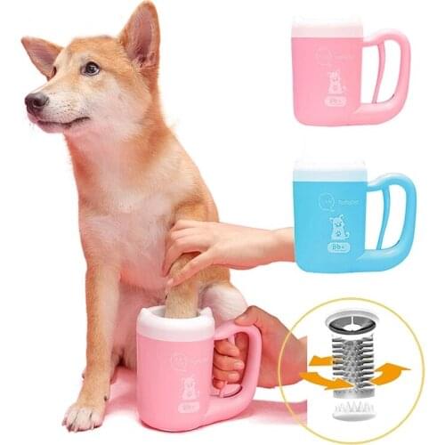 Pet Foot Washer Cup Silicone Pet Clean Brush Quickly Cleaning Paws Muddy Feet Dog Foot Wash Tools Cat Grooming Brush Cleaner