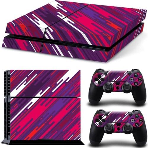 Line Style PS4 Skin Sticker for Playstation 4 Console & 2 Controllers Decal Vinyl Protective Skins Style 1