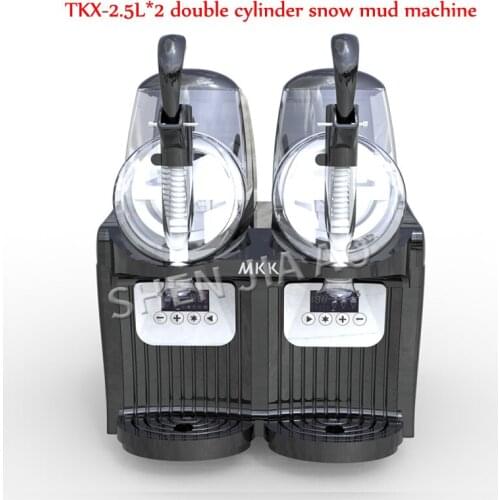 TKX-2.5L*2 double cylinder snow mud machine/snow melting machine juice container snow machine / beverage drink machine