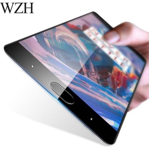 WZH Premium Tempered Glass For Oneplus 3T A3003 Full Screen Protector OnePlus 3 5 Oleophobic Coating 1+ Toughened Protective