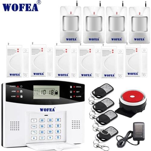106 Zone LCD GSM alarm system with Voice Prompt two way intercom home security burglarproof