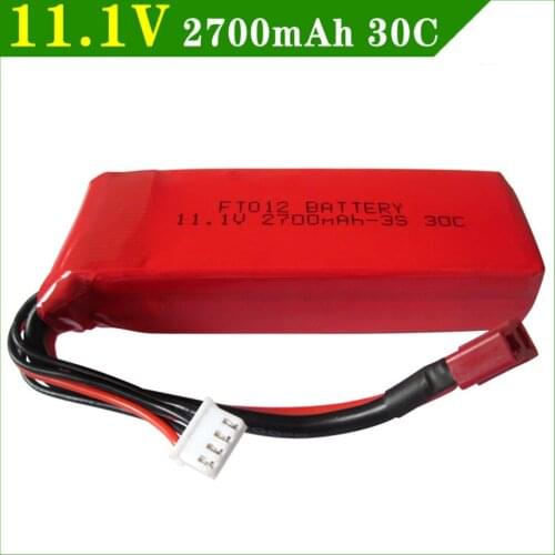 11.1V 2700mAh 3S Lipo batery Flywheel FT012 battery boat boat Huanqi 734 remote control car of large capacity