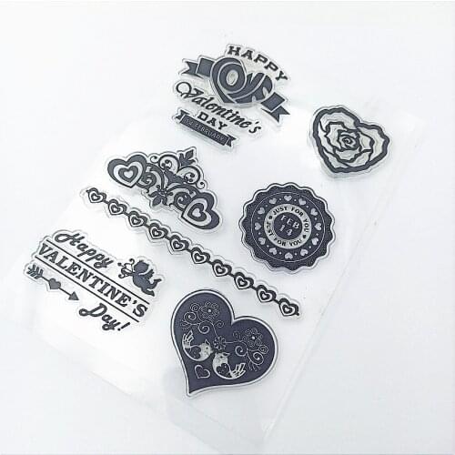 11*16cm Romantic bud silk Transparent Clear Stamps / Silicone Seals Roller Stamp for DIY scrapbooking photo album/Card Making
