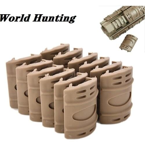 12 Pcs a Lot Tactical Picatinny Quad rail Rubber Covers Accessories Tactical Rubber Rail Covers Hunting Accessories