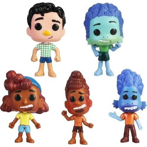 5 PCS/Set Disney Pixar Luca Alberto Machiavelli Giulia Sea Monster Luca Movie Model Anime Figure Doll Model Toy Gift for Kids