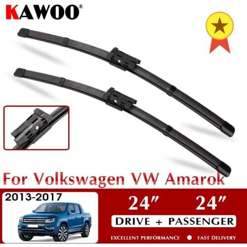 Car Wiper Front Car Wiper Blade Blades for Volkswagen VW Amarok 2013-2017 Windshield Windscreen Window 24"+24" LHD RHD