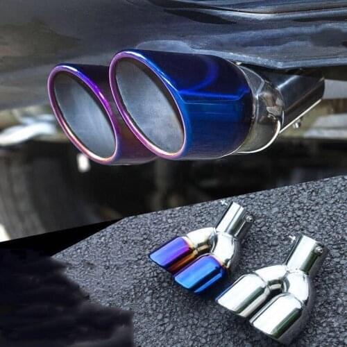 Automobile tail double tube muffler stainless steel exhaust port, automobile accessories for Audi I Ah Ah A8 A3 A4 A6 A5 Q7