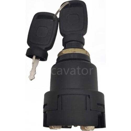 Free Shipping Excavator Parts Fuel Starter for Sunward Smart SWE60 70 80 150 210 Electric Door Lock Start Ignition Key Switch