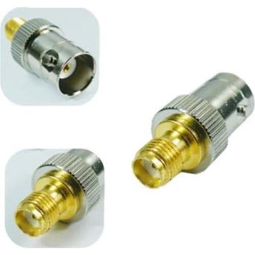 BNC Female To SMA Female Plug Adaptor UHF-F SMA-M Radio Antenna Coax Connector Uses For Radio Scanner