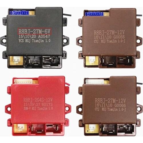 Childrens electric car controller R8BJ-27M-6V/12V motherboard Bluetooth remote control receiver line baby stroller accessories