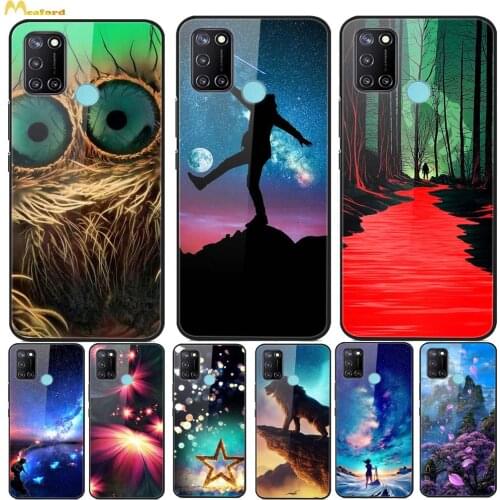 For Realme 7i RMX2103 Phone Cover Real Me C17 Cases Tempered Glass+Silicone Fundas 6.5" Realme7i 7 i C 17 Etui Back Protective