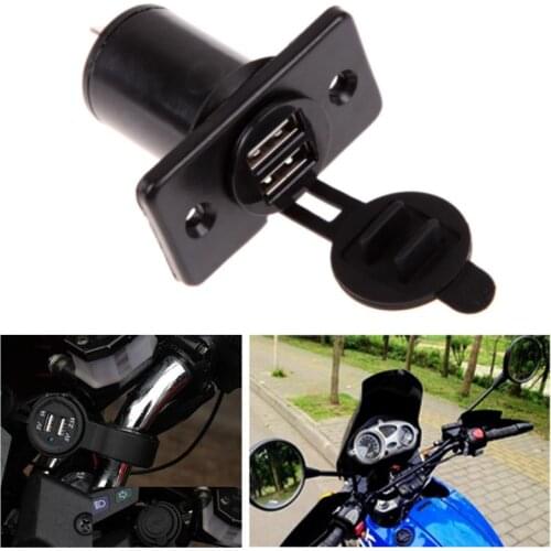 Dual USB Charger Socket Waterproof Outlet 3.1 amp Panel Mount Motorcycle Car Charger Car Cigarette Lighter Socket Splitter