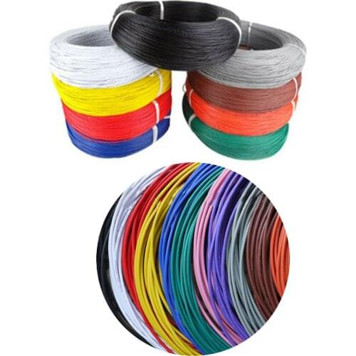 UL1571 PVC Electronic Wire 26AWG-32AWG Tinned Copper Electrical Equipment Cable 1Meter