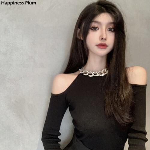 Женские пуловеры с открытыми плечами Happiness Plum China At AliExpress