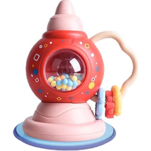 Hand Shaking Toys Teether Rattle Macaron Color Fun Horn Smooth Touch Newborn Baby Early Development Educational Toys N0HD