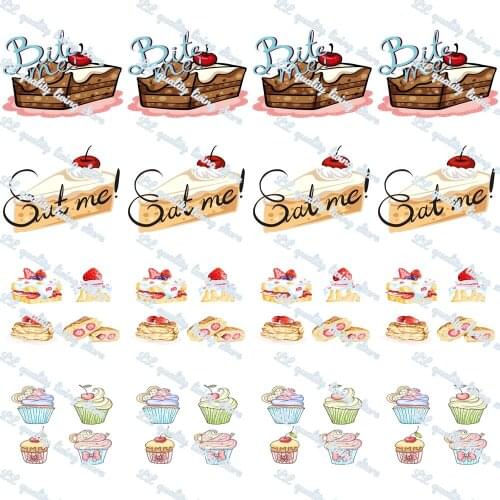 16-75mm Strawberry & Chocolate Cake Printed Grosgrain Ribbon/16mm Printed Elastic Foe Ribbons DIY Sewing Webbing 50 Yards