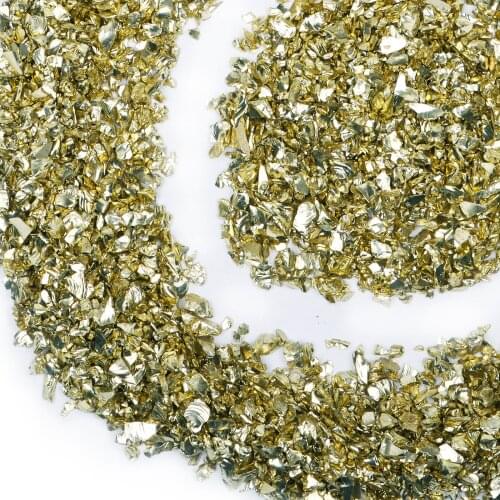 Crushed Glass Glitter Metal Chips for DIY Jewelry Making Nail Art Decoration Coaster Filling Decorative Crystal For Epoxy Resin