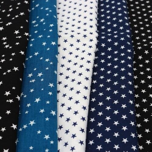 Meter Cotton Printed Star Cloth Garment Materials Shirt Home Decoration Tissu Dress Sewing Textile Fabric