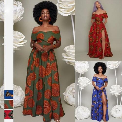 Fashion Robe African Clothes For Women Maxi Dress Costume De Cosplay Ethnic Party Nigerian Clothes
