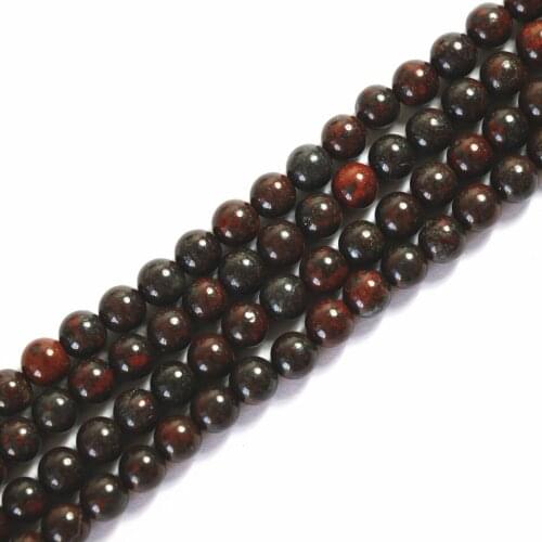 Fashion red stone 6mm 8mm 10mm 12mm new round loose beads diy charms jewelry making 15 inches B108