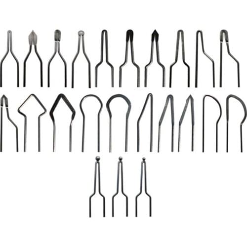 23PCS 1mm Pyrography Wire Tips Nibs Set for 30-50W Adjustable Wood Burning Machine Pyrography Machine