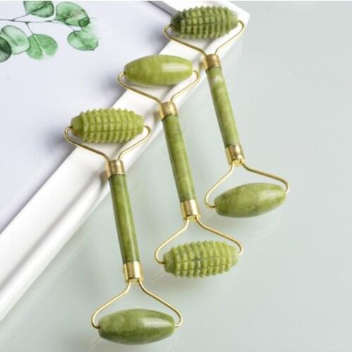 Natural Face Massager For Guasha Scraper Jade Roller Massage Face Gua sha Scraper Jade Roller Microniddle Roller Face Care Tools