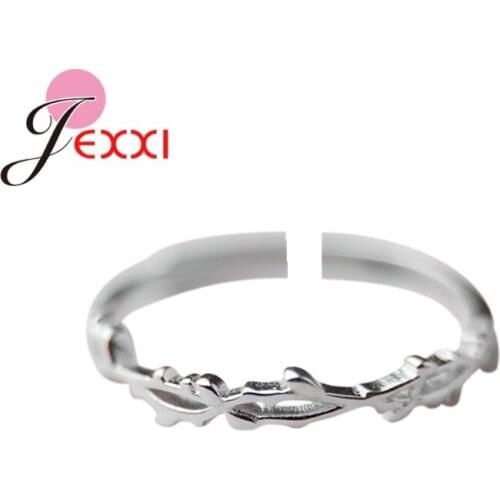 New Simple Tree Branches 925 Sterling Silver Jewelry Accessory Open Rings Popular Not Allergic Opening Rings For Sale