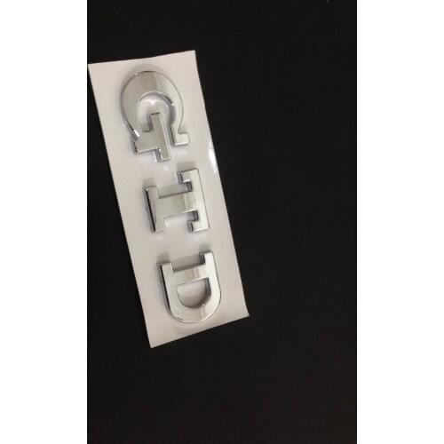 New chrome GTD Badge Emblem-2pcs
