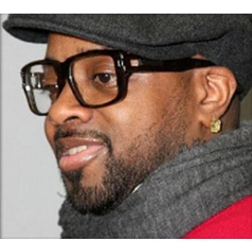 SU139-97130 Oversized Square Eyeglasses Vintage Clear Glasses Men Transparent Metal Eyewear Frames Women Spectacle