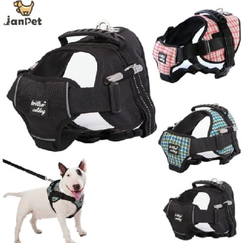 New Pattern Dog Harness collar Pet In Training Vest Type Traction Rope Medium large Dog Leash