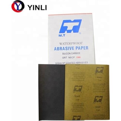 Polishing tools 9*11inch p800 kraft backing sand paper sheet