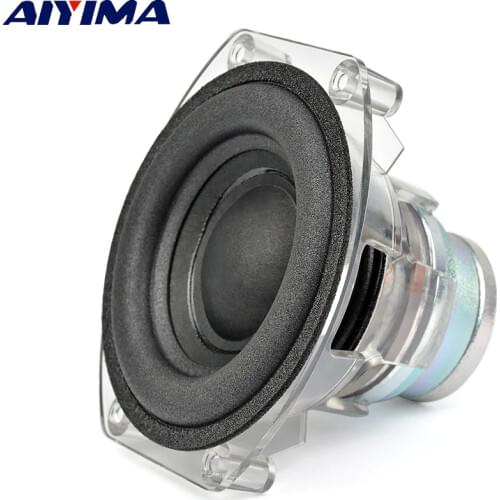 AIYIMA 3"inch Protable Subwoofer Speaker 4 ohm 30W Desktop Deep Bass Long-stroke Foam Neodymium Speaker For GO PLAY Micro