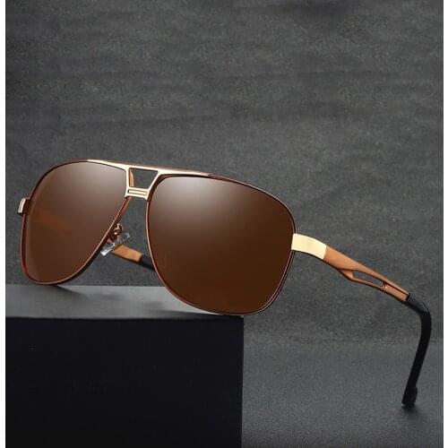Al-mg Alloy Frame Men Women Polarized Sun Glasses Polarized Mirror Minus Myopia Sunglasses Custom Made Lens -1 to -6