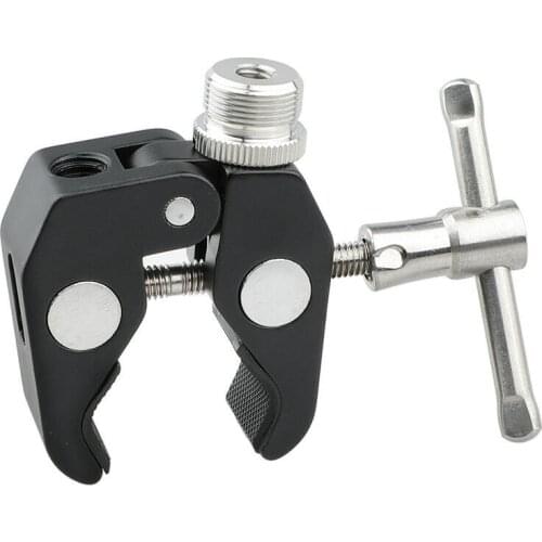 Super Crab C Clamp Clip with 5/8"-27 Thread Hoder for Microphone Mic tripod