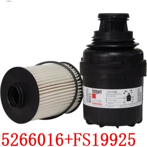 Fuel Diesel Filter + Oil Filter: 5266016+FS19925 for FOTON ISF2.8
