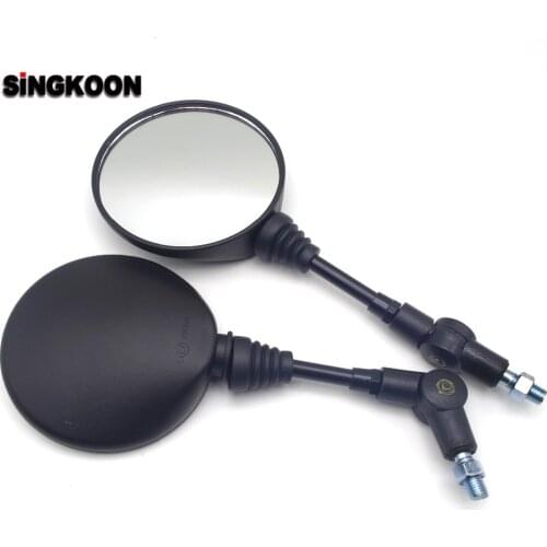 Universal 10mm Motorcycle Rearview Mirrors Black Scooter Moto Side Mirrors FOR bmw f 800 gs f800gt r1150gs trk 502 drag star