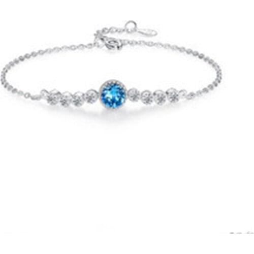 New Heart of the Sea 925 Sterling Silver Crystal Ladies Bracelet Light Luxury Jewelry