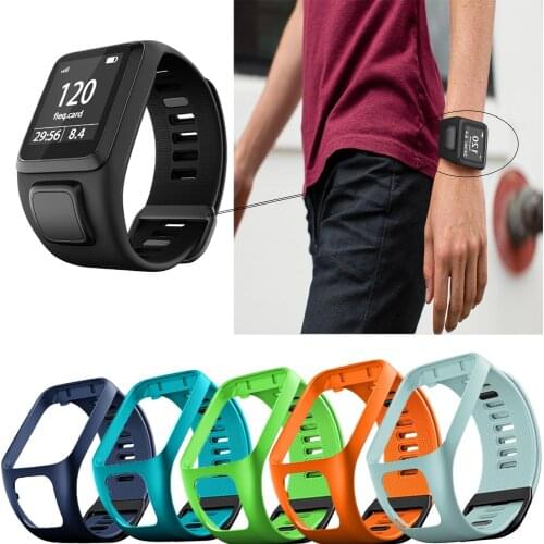 1:1 original wristband, suitable for TomTom Runner 2 3 / Adventurer / Golfer 2 high quality silicone sports replacement strap