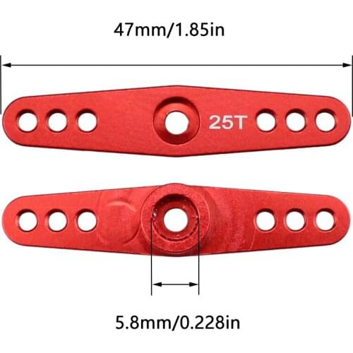 25T de aluminio brazo de Servo de control remoto cuerno para Futaba Savox Xcore HL HSP HD RC herramientas
