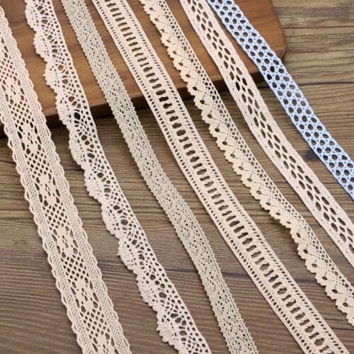 5 yards / roll) new cotton embroidered mesh belt DIY hand sewing material